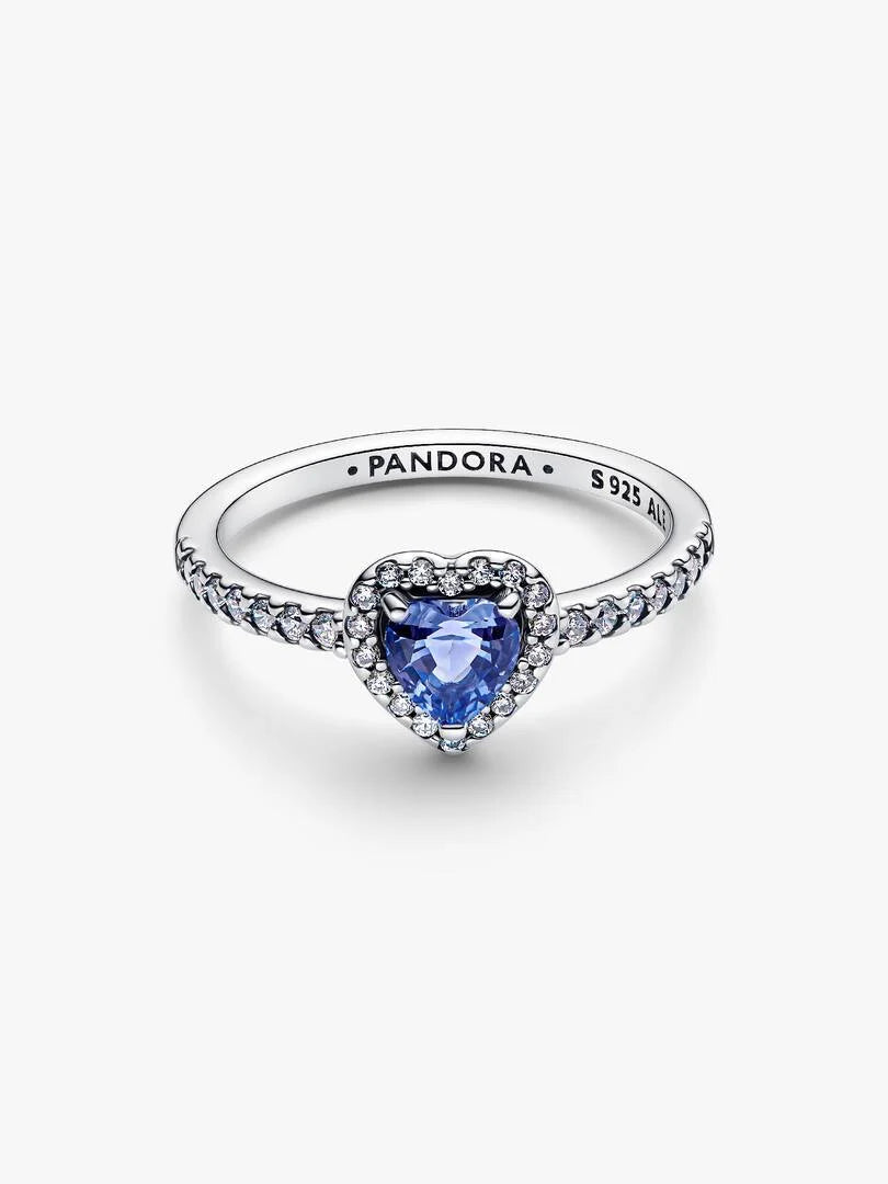Pandora Anello Cuore in Rilievo Blu 198421C05