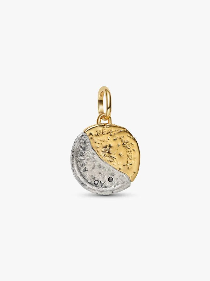 Pandora Charm Medallion Sole e Luna "Per Aspera Ad Astra" 763977C01