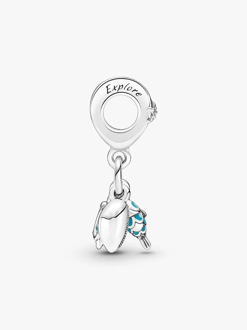 Pandora Charm Pendente Pesciolino, Tartaruga Marina e Conchiglia 791697C01