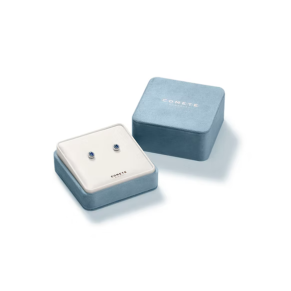 Orecchini in Oro bianco con Smeraldo ovale e Diamanti ORB 1154 S2