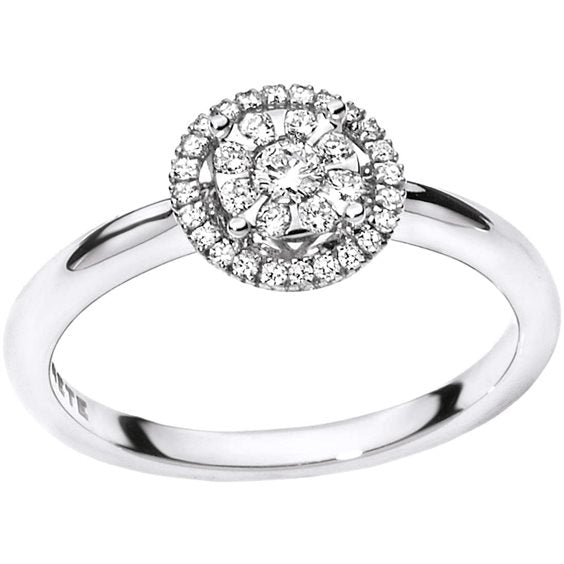 Anello Comete Donna Lumiere in Oro bianco Diamante 0.22 Ct ANB1707