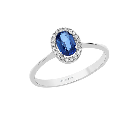 Comete – Anello in oro, diamanti e zaffiro ANB 2360