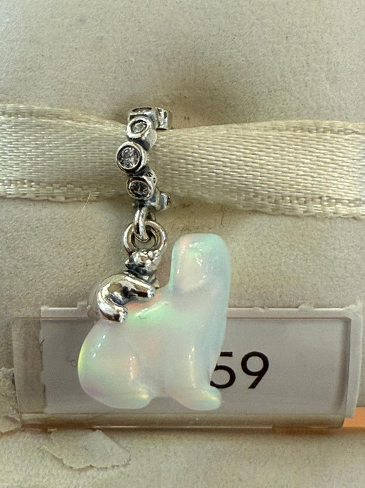 Charm Pendente Pandora - Leone Marino in Opale Sintetico con Gattino