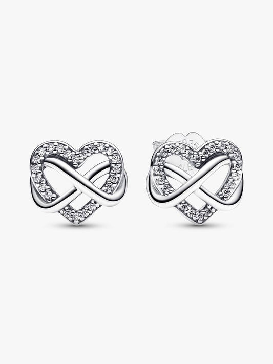 Pandora Orecchini Cuore Infinito Pietre Luminose 292667C01