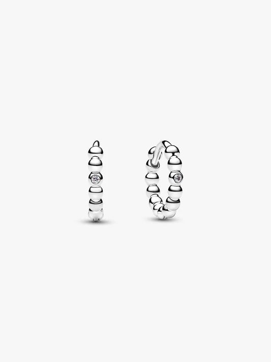 Orecchini Cerchi Piccoli Sfere con punto luce  294823C01