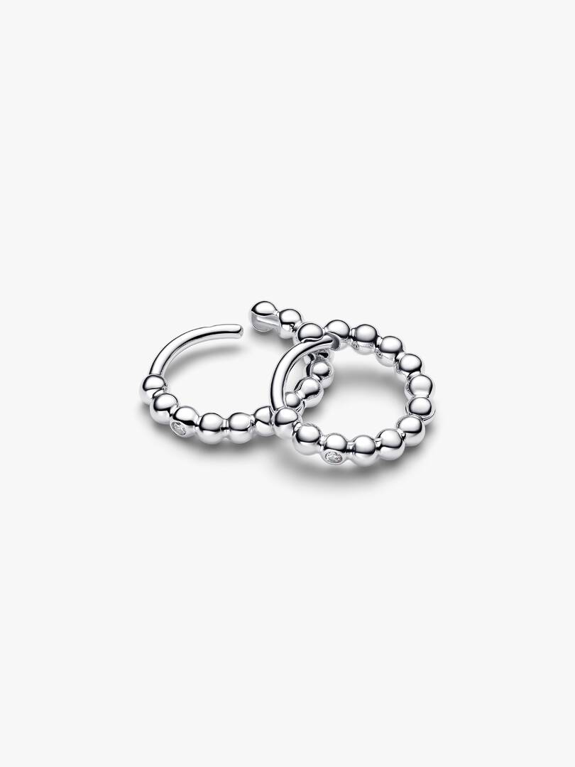 Orecchini Cerchi Piccoli Sfere con punto luce  294823C01