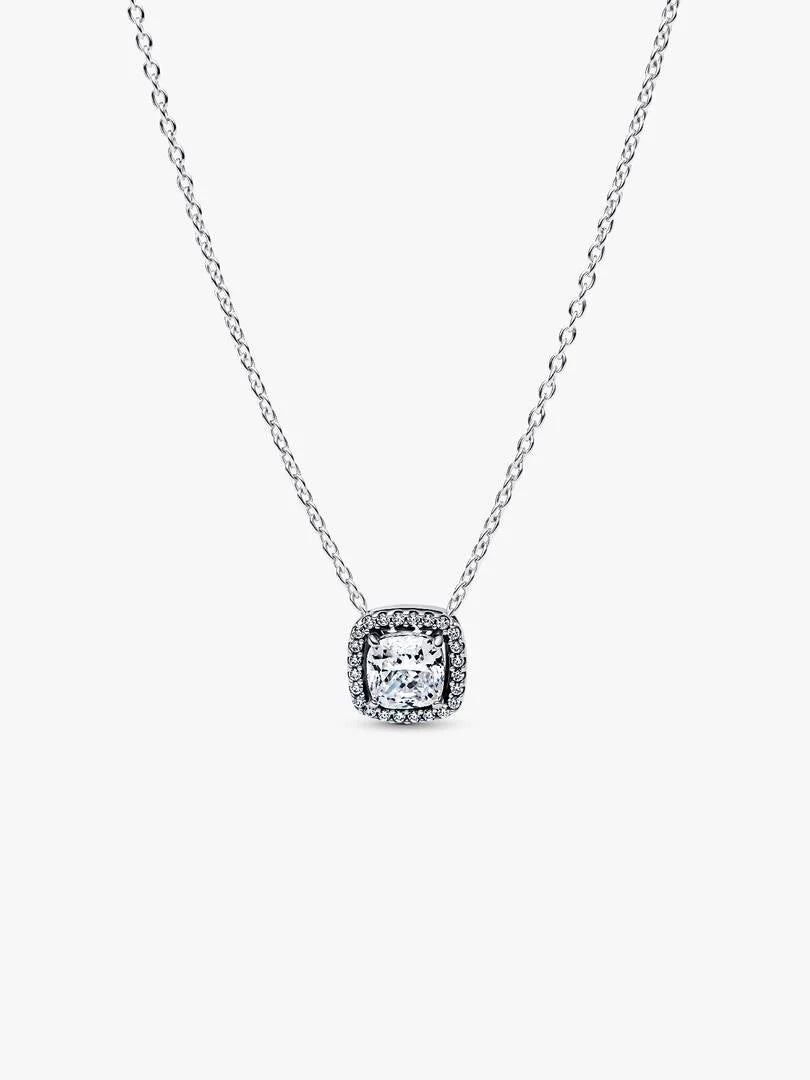 Pandora Collana Punto Luce Quadrato e Pavè 393560C02