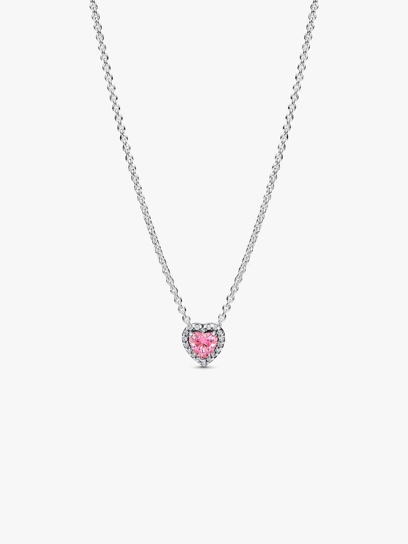 Pandora Collana Cuore in Rilievo Rosa 398425C02
