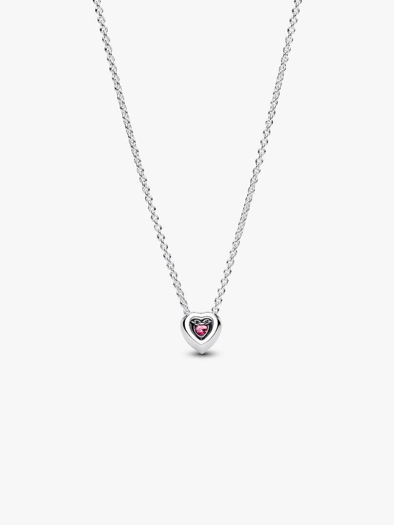 Pandora Collana Cuore in Rilievo Rosa 398425C02
