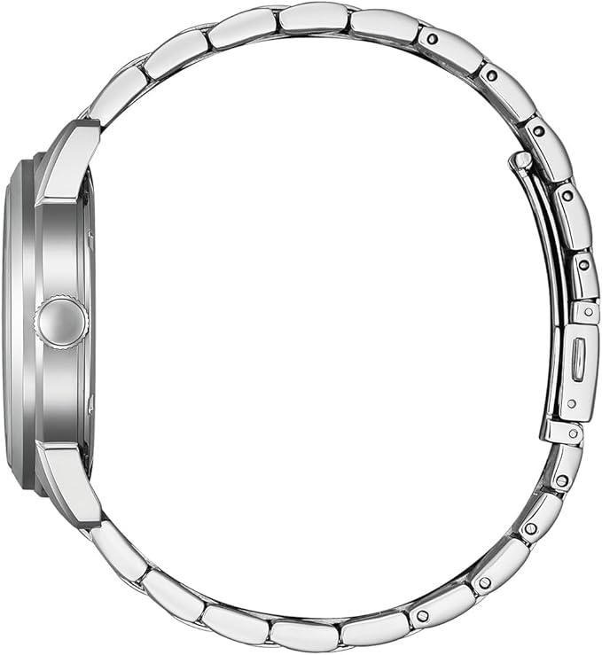 Citizen AW0151-85X Eco-Drive Orologio da uomo Orologio solare in acciaio inox color argento con quadrante nero