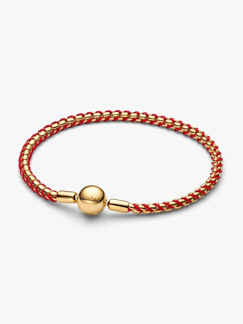Bracciale Intreccio Tessuto Rosso 563816C01