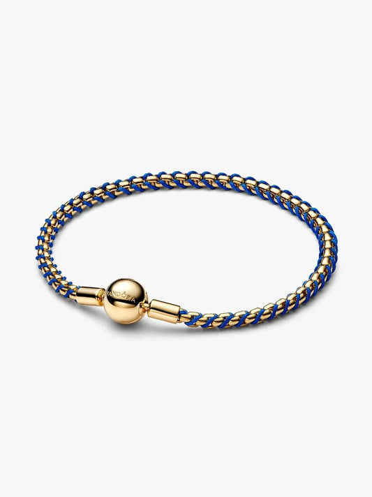 Pandora Bracciale Intreccio Tessuto Blu 563816C02