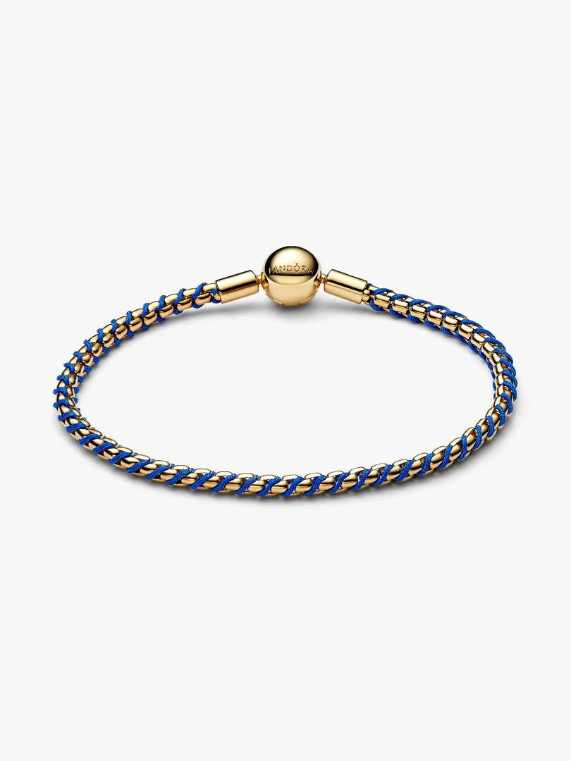 Pandora Bracciale Intreccio Tessuto Blu 563816C02