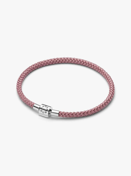 Bracciale Pandora in Corda Rosa con Chiusura a Barile 594530C01