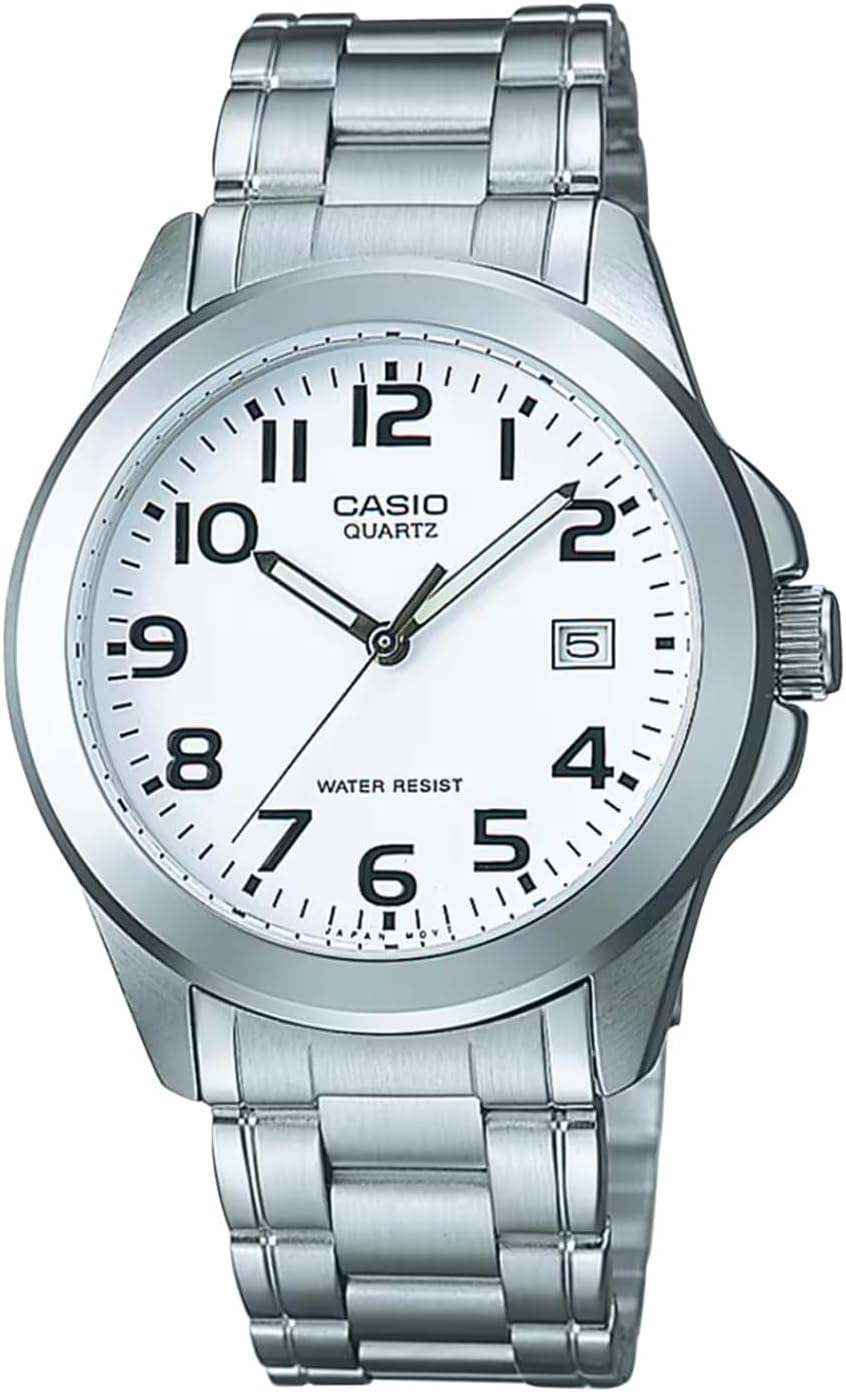 Orologio Casio argento con quadrante bianco