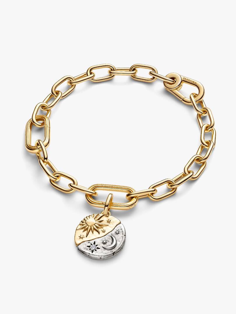 Pandora Charm Medallion Sole e Luna "Per Aspera Ad Astra"  763977C01
