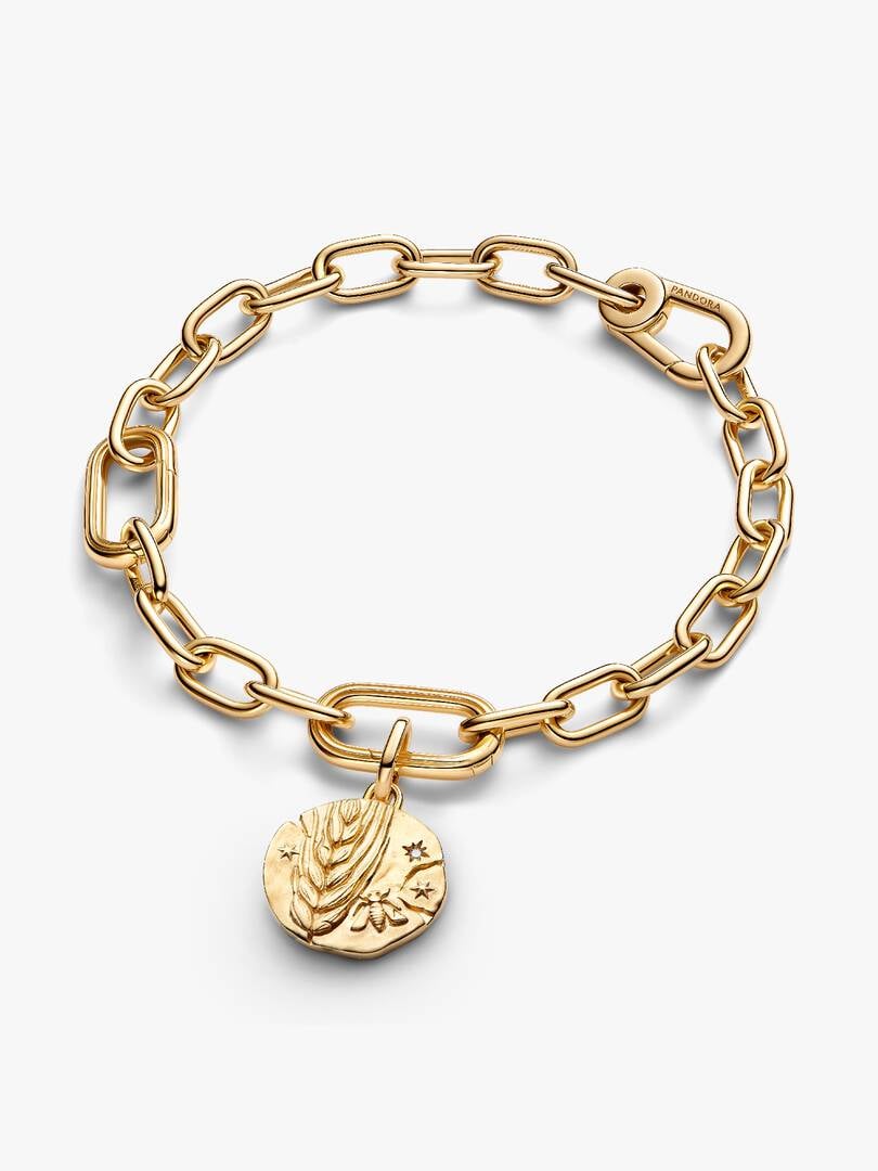 Charm Medallion Spiga di Grano "Virtus Vera Prosperitas" 764804C01