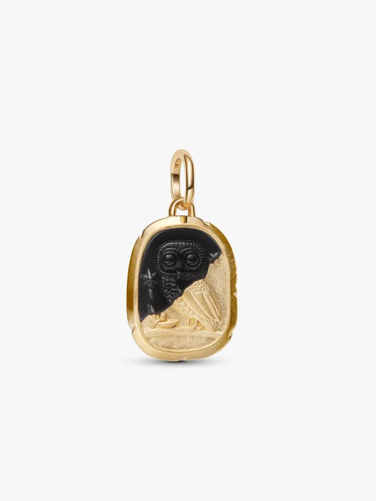 Charm Medallion Gufo "Lux Et Sapientia" 764805C01