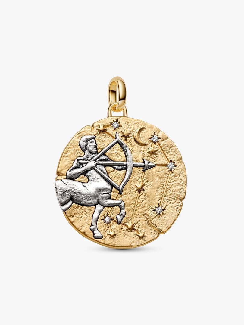 Charm Medallion XL Sagittario "Vivere Est Audere" 764995C01
