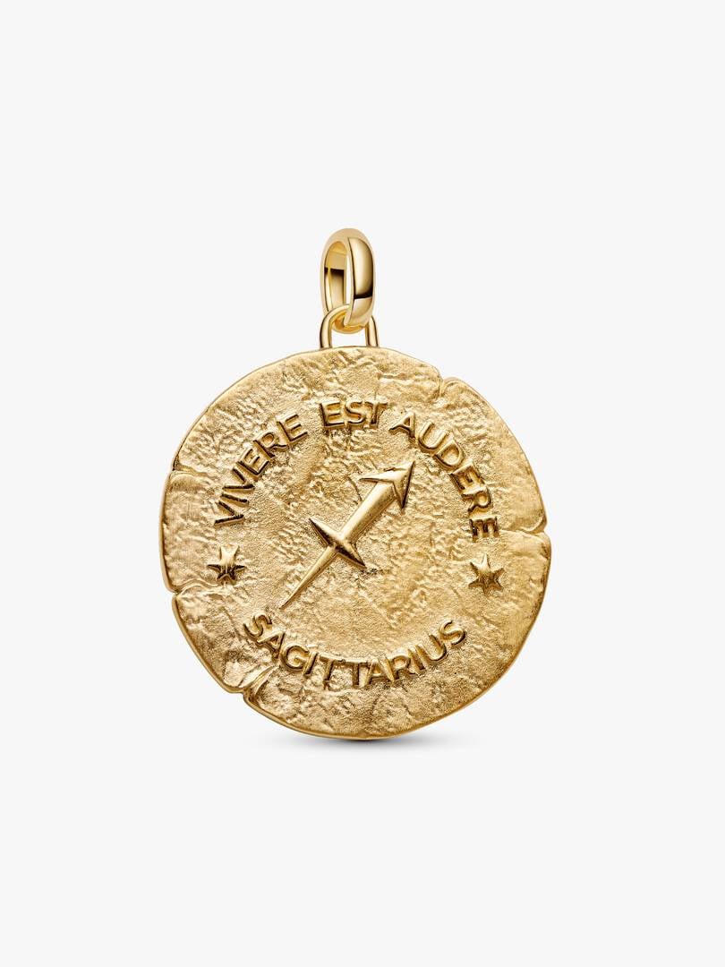 Charm Medallion XL Sagittario "Vivere Est Audere" 764995C01