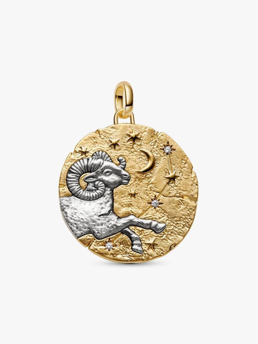 Charm Medallion XL Ariete "Acta Non Verba" 764997C01