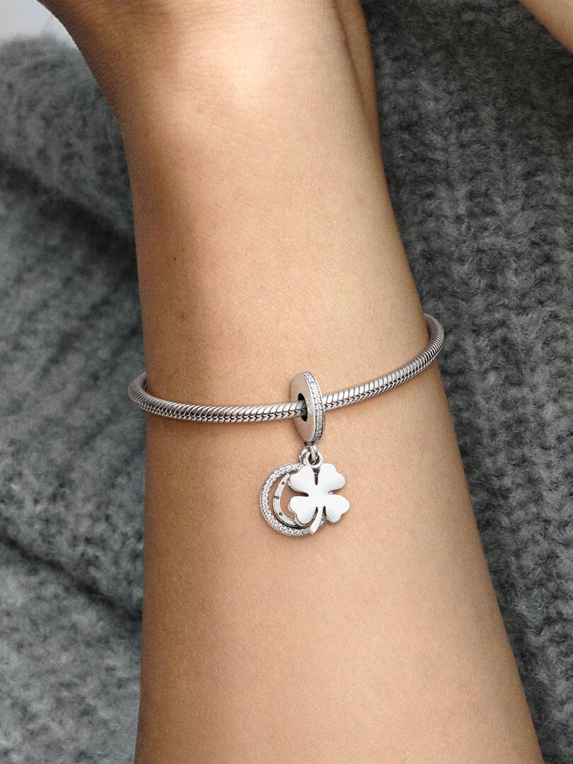 Pandora Charm Pendente Quadrifoglio portafortuna 792089CZ