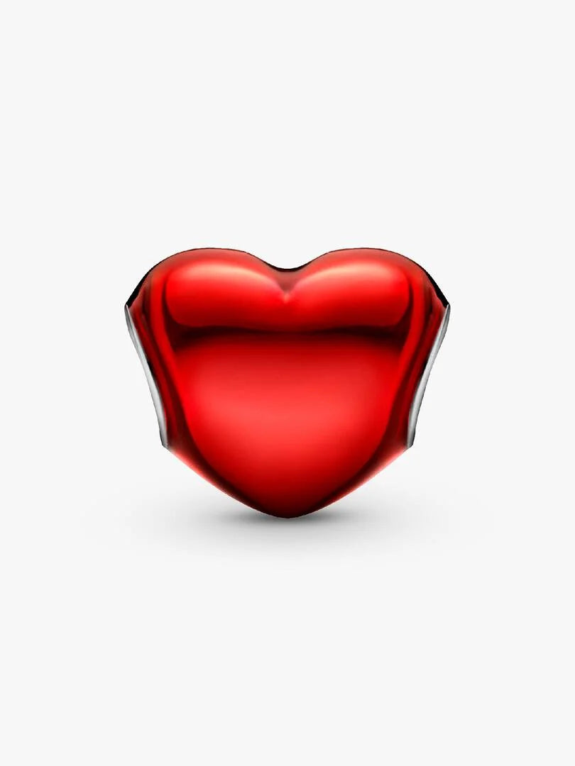 Pandora Charm Cuore Metallico Rosso 793337C02