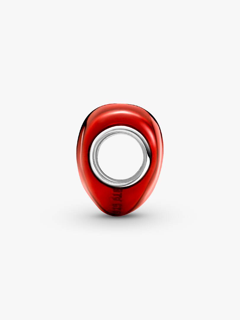 Pandora Charm Cuore Metallico Rosso 793337C02