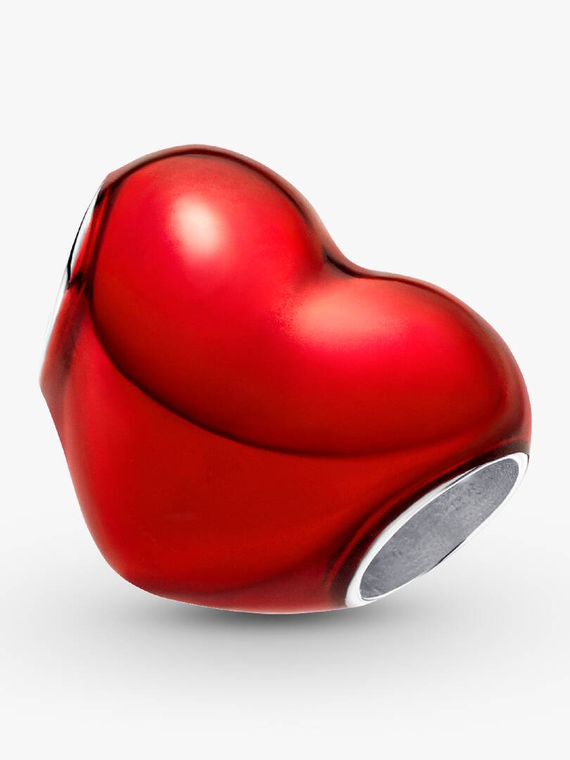 Pandora Charm Cuore Metallico Rosso 793337C02