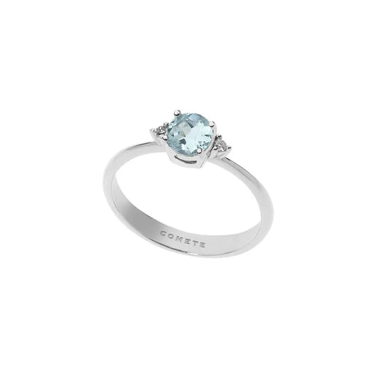 Anello Comete con Acquamarina e Diamanti ANQ 294