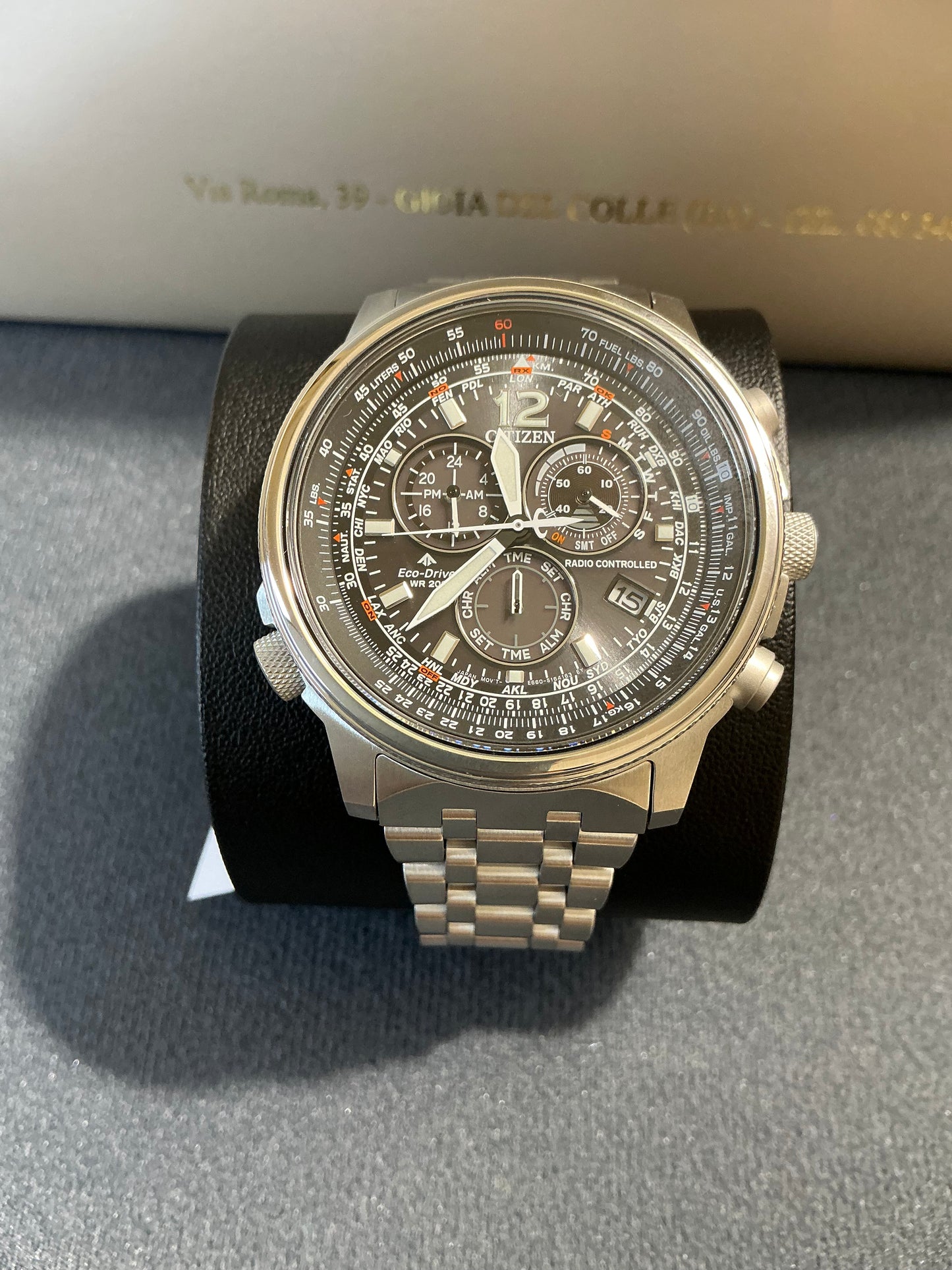 Orologio eco drive Citizen Radiocontrollato cb5860-86e