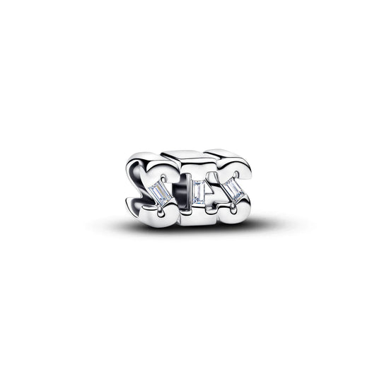 Pandora Ciondolo SIS in argento sterling con zirconi cubici trasparenti 794454C01