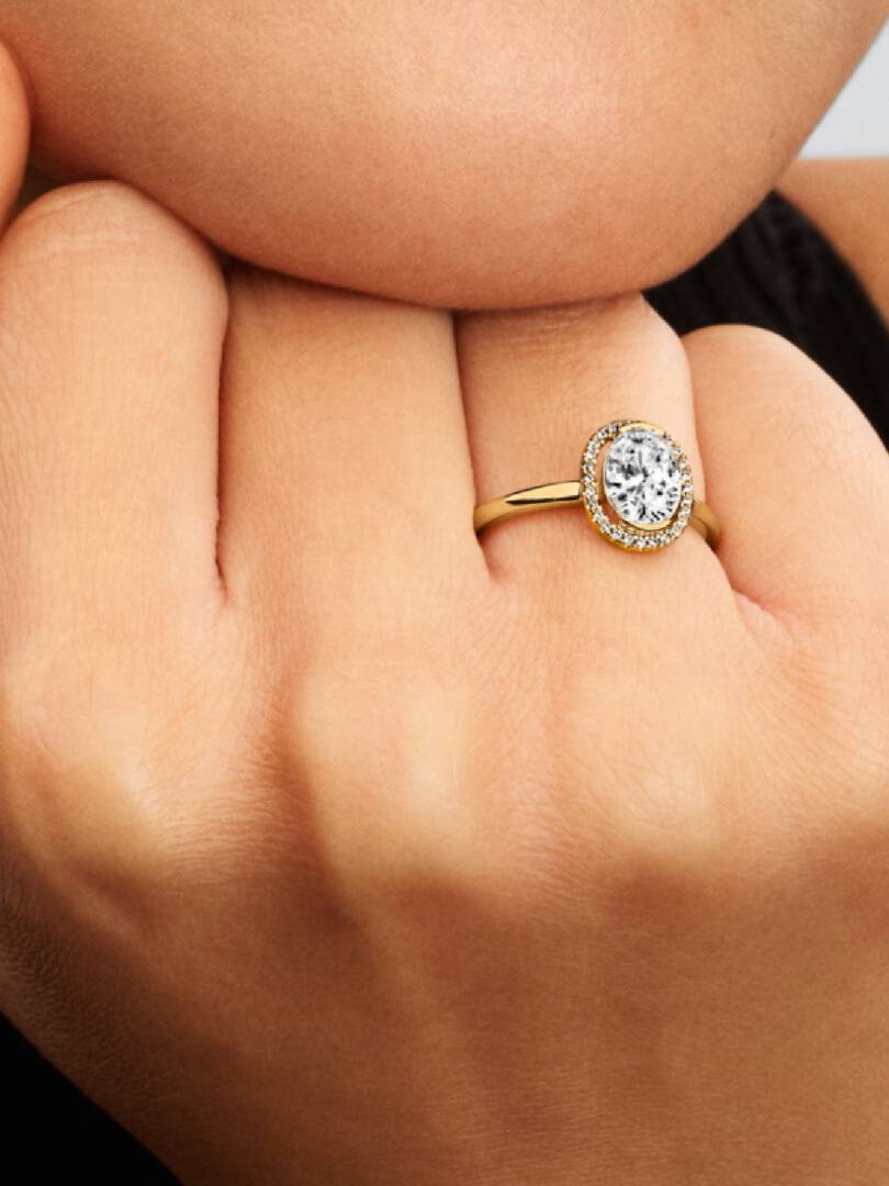 Pandora Anello Punto Luce Ovale 163802C01