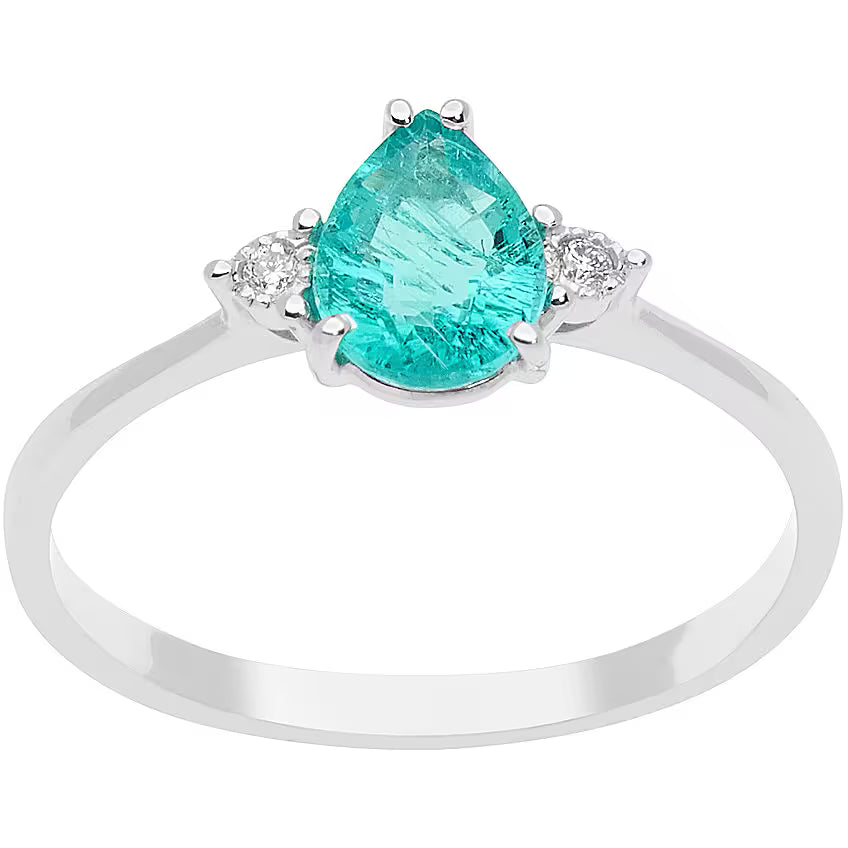 anello Diamante, Smeraldo gioiello donna Comete Storia di Luce