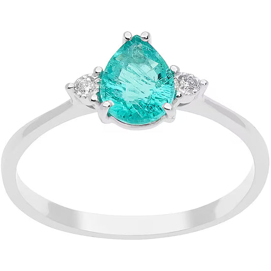 anello Diamante, Smeraldo gioiello donna Comete Storia di Luce