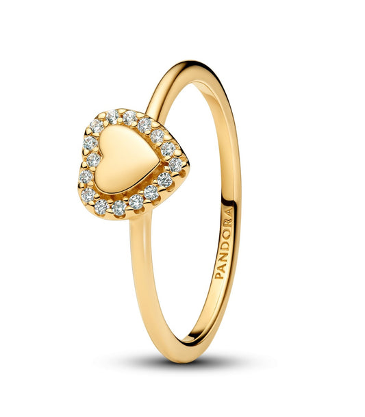 Anello Pandora Cuore e Pavè da Incidere 163801C01 - Pandora