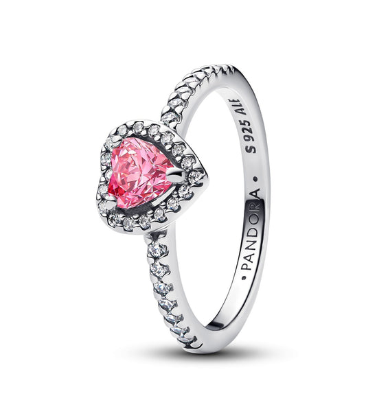 Anello Pandora Cuore in Rilievo Rosa 198421C03 - Pandora