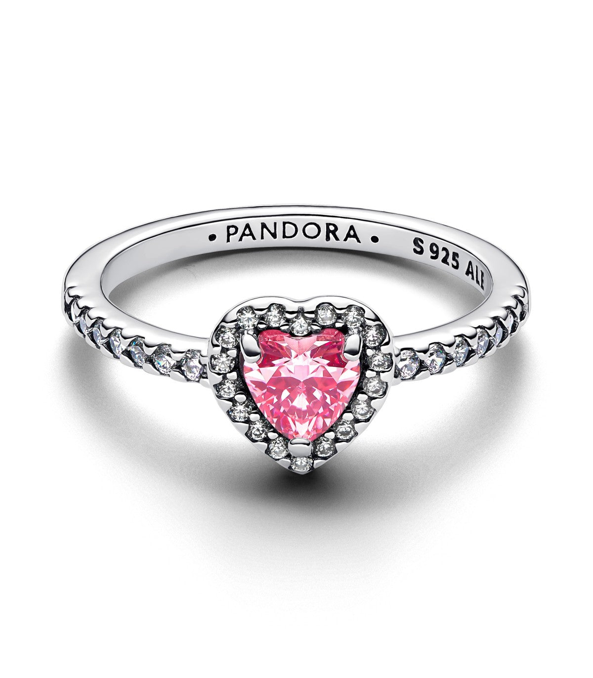 Anello Pandora Cuore in Rilievo Rosa 198421C03 - Pandora