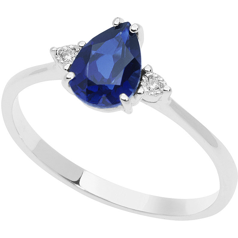 Anello Comete con Zaffiro e Diamanti ANB 2485