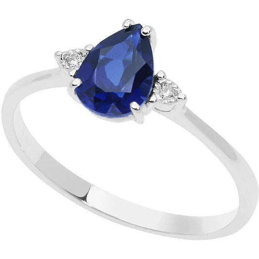 Anello Comete con Zaffiro e Diamanti ANB 2485