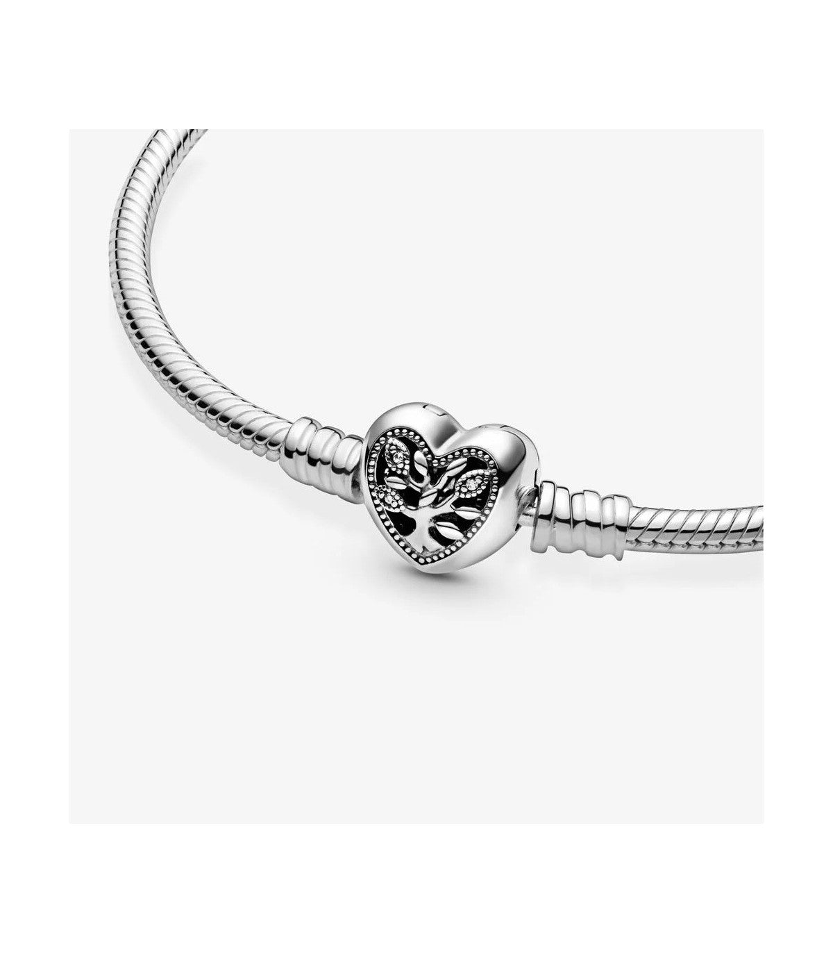 Bracciale con Chiusura a Cuore Albero della Famiglia - Pandora