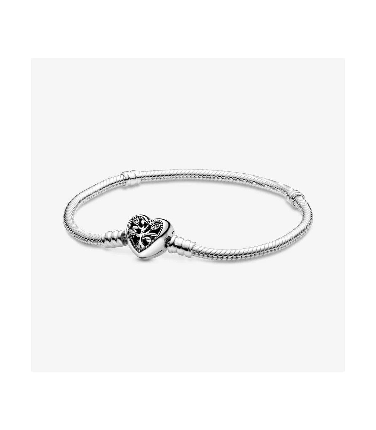 Bracciale con Chiusura a Cuore Albero della Famiglia - Pandora