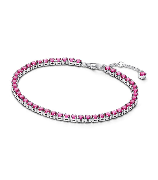 Bracciale Pandora Tennis Cristalli Rosa Scuro 591469C04