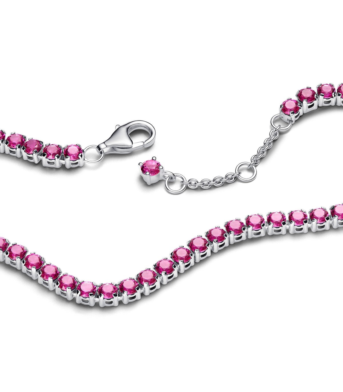 Bracciale Pandora Tennis Cristalli Rosa Scuro 591469C04