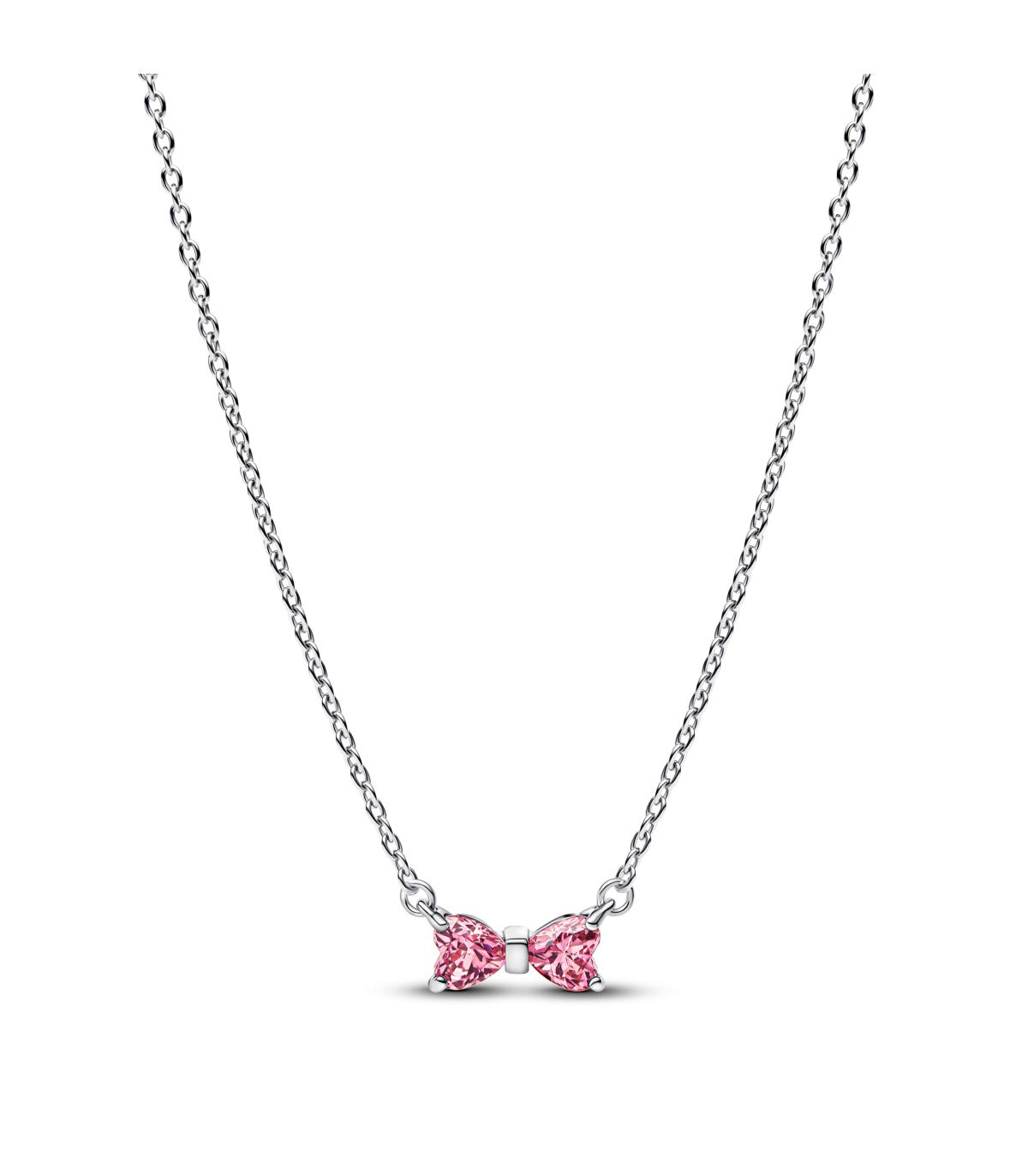 Collana Pandora Fiocco Luminoso Rosa 394235C01