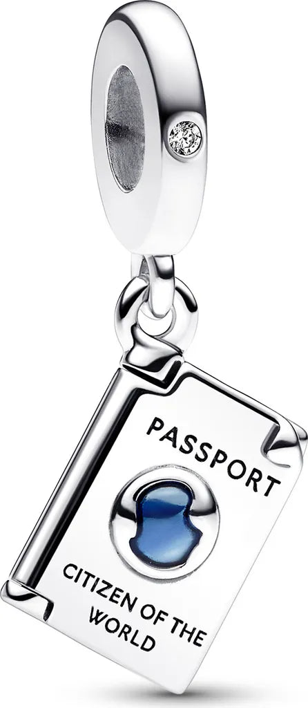 Pandora Charm Passaporto Apribile "Citizen of the World" 792680C01