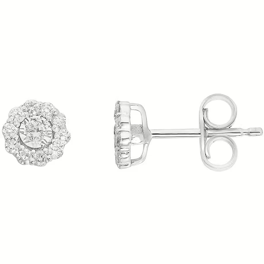 Comete Orecchini in Oro bianco 375‰ con Diamanti bianchi KORB1008